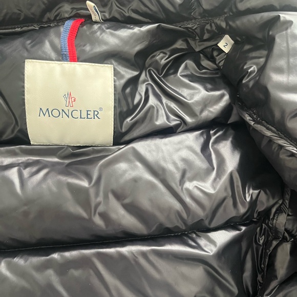 Moncler Shiny Black Down Jacket - Picture 5 of 11